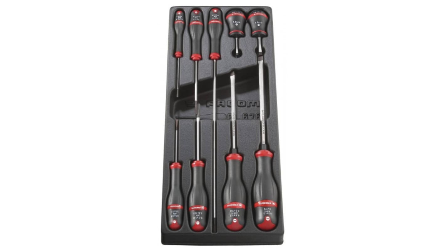 Facom Phillips; Slotted Screwdriver Set, 9-Piece