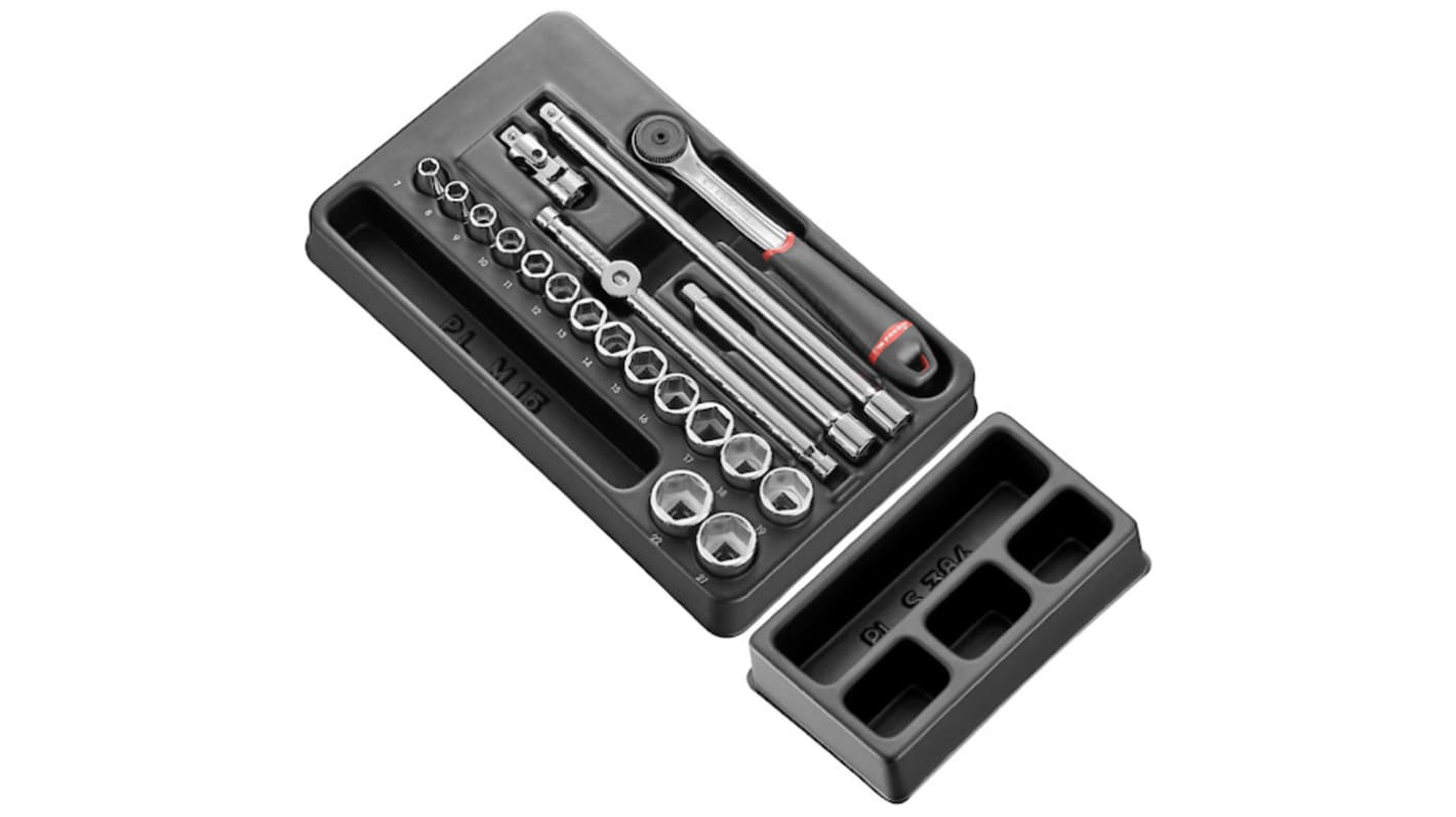 Facom 20 Piece Socket Module Tool Kit with Foam Inlay