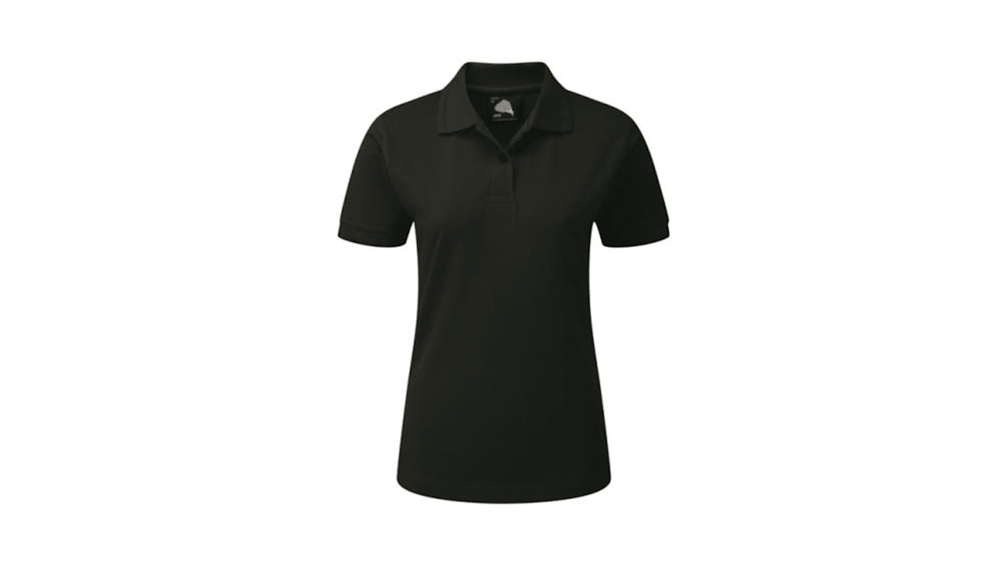 Orn Wren Black Cotton, Polyester Polo Shirt, EUR- 91cm