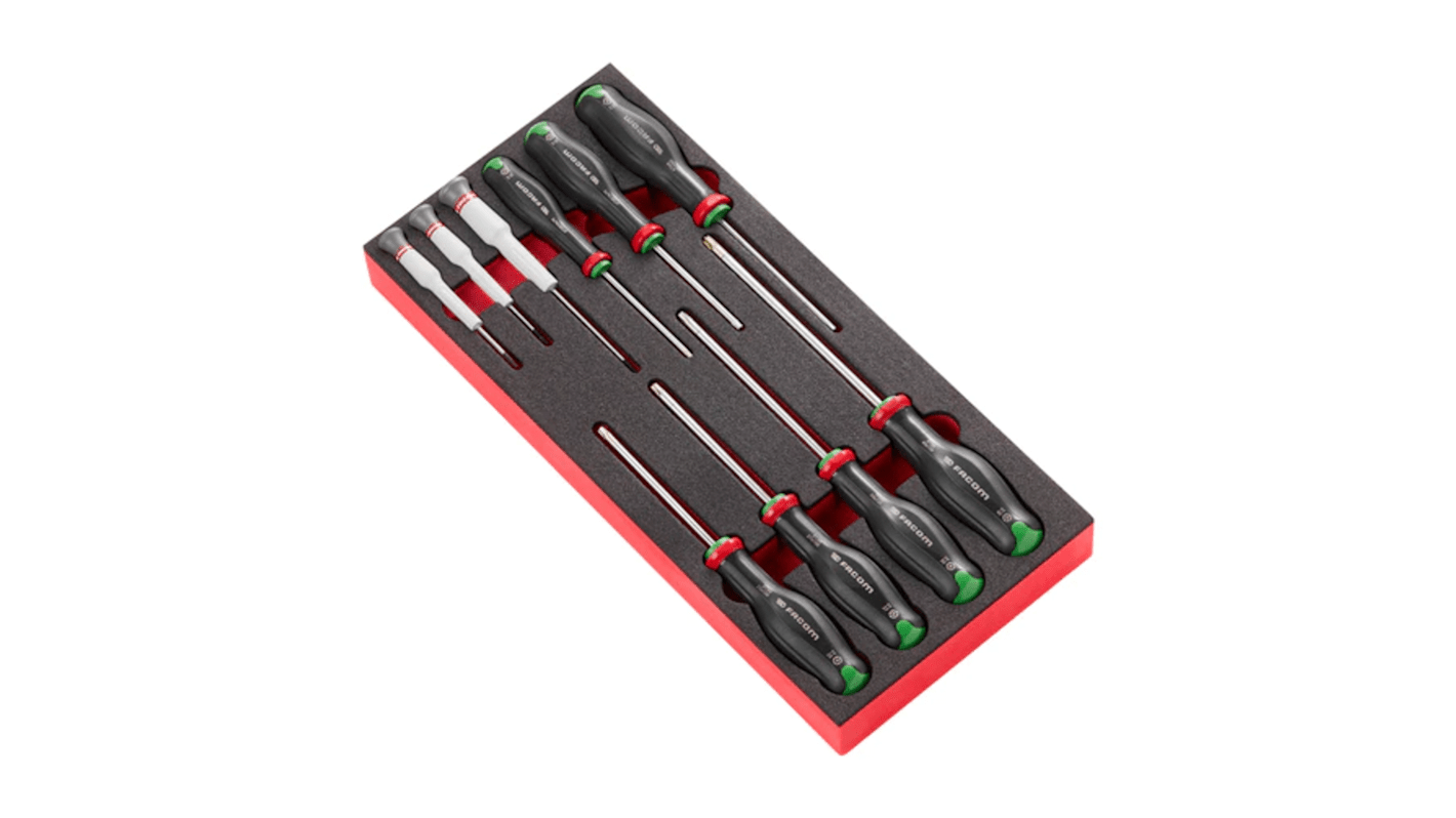 Facom Resistorx; Torx Precision & Standard Screwdriver Set, 10-Piece