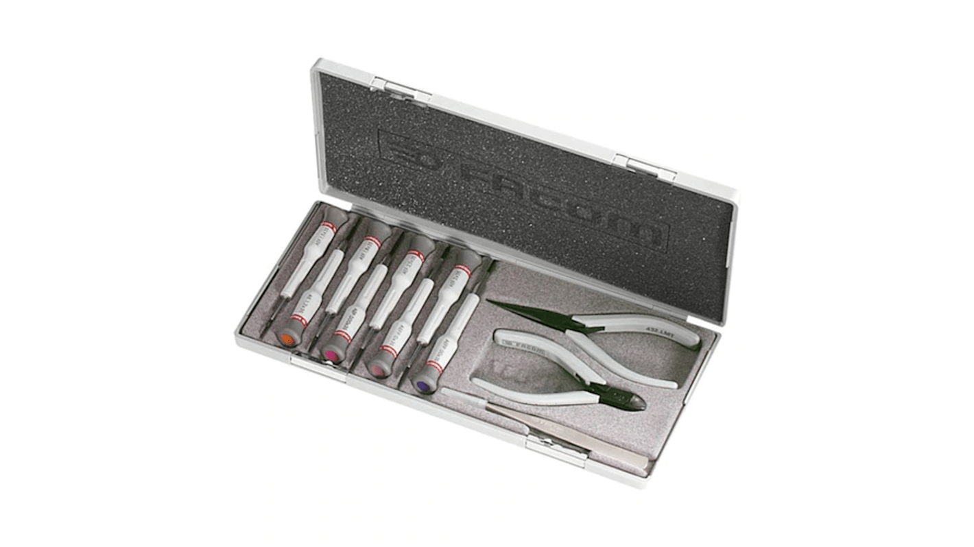 Facom 11 Piece MICRO-TECH Tool Set Tool Kit with Case