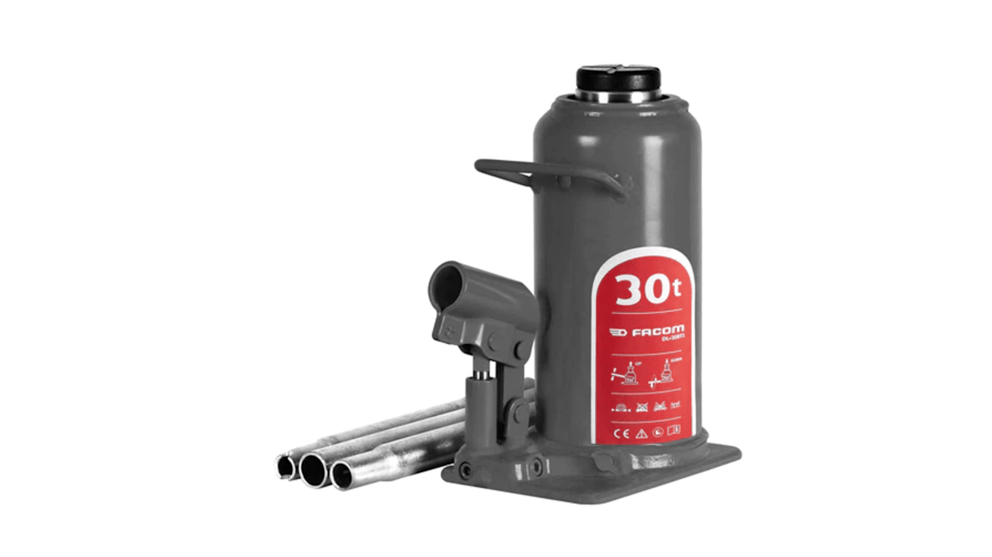 Facom Bottle Jack, 20t Maximum Load, 270mm - 430mm Maximum Range