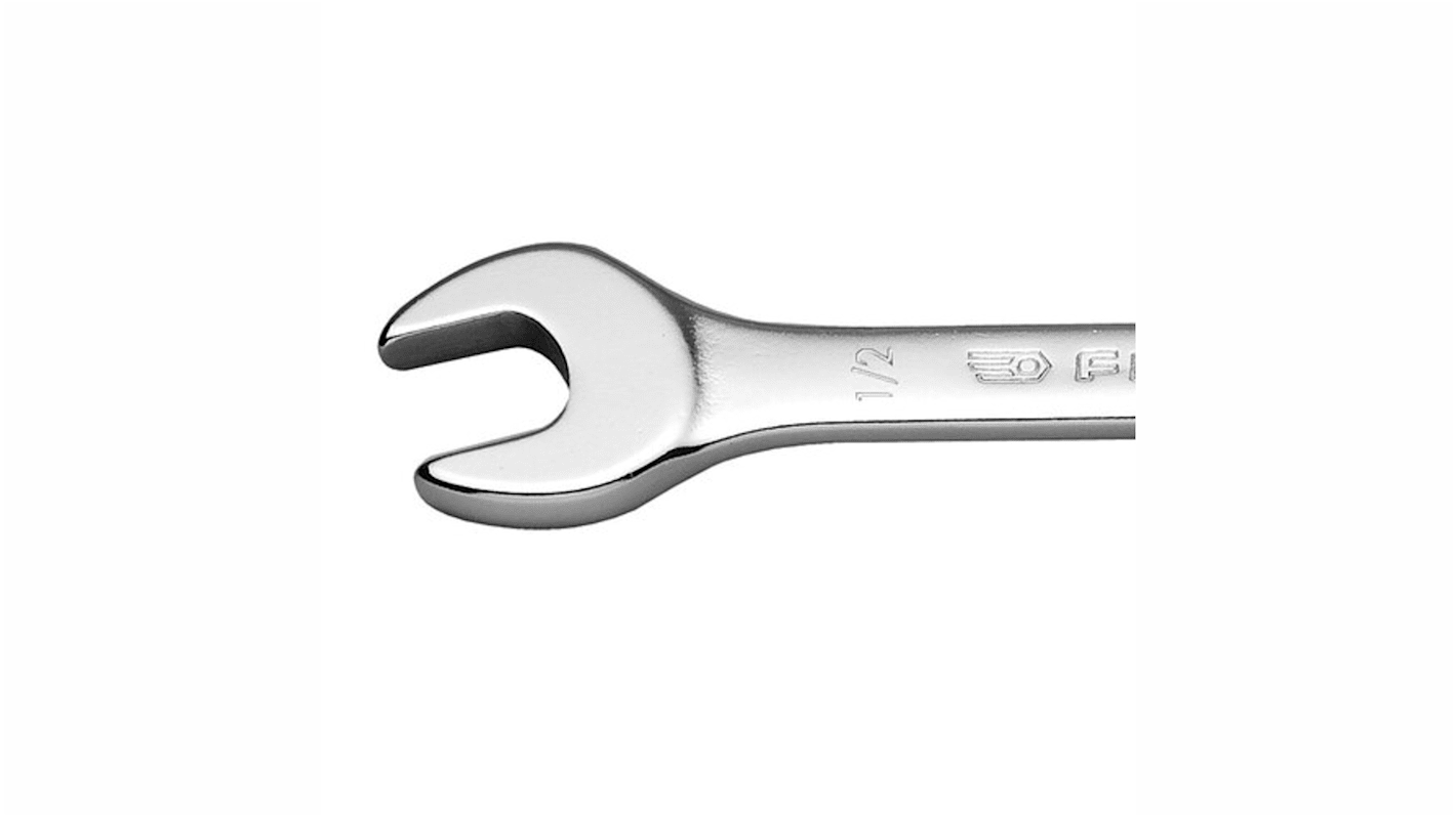 Facom Combination Ratchet Spanner, Imperial, Double Ended, 165 mm Overall