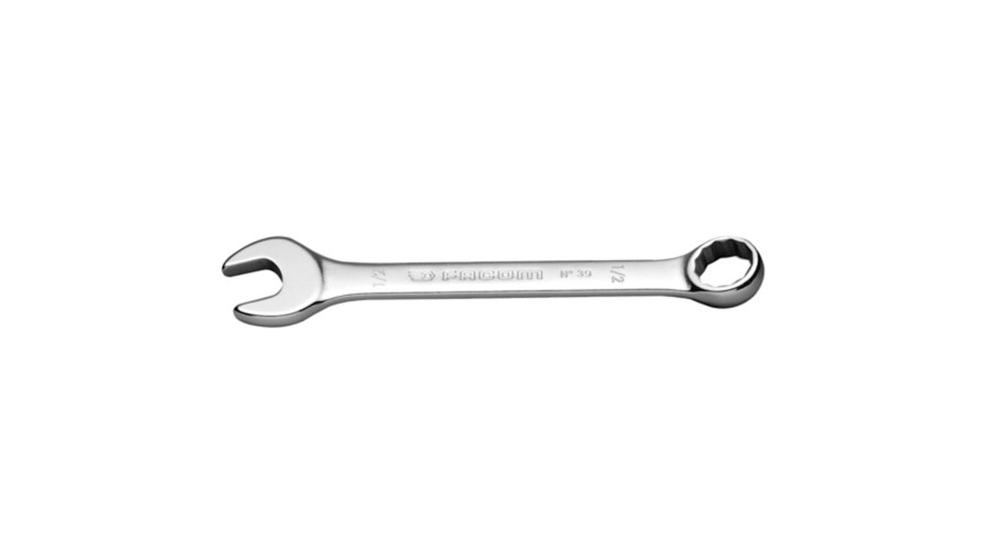 Facom Combination Ratchet Spanner, 5/8in, Imperial, Double Ended, 158 mm Overall