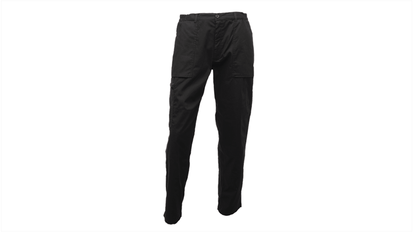 Pantalones de trabajo para Mujer, cintura 30plg, pierna 29plg, Negro, Hidrófugo, Polialgodón TRJ334 30plg