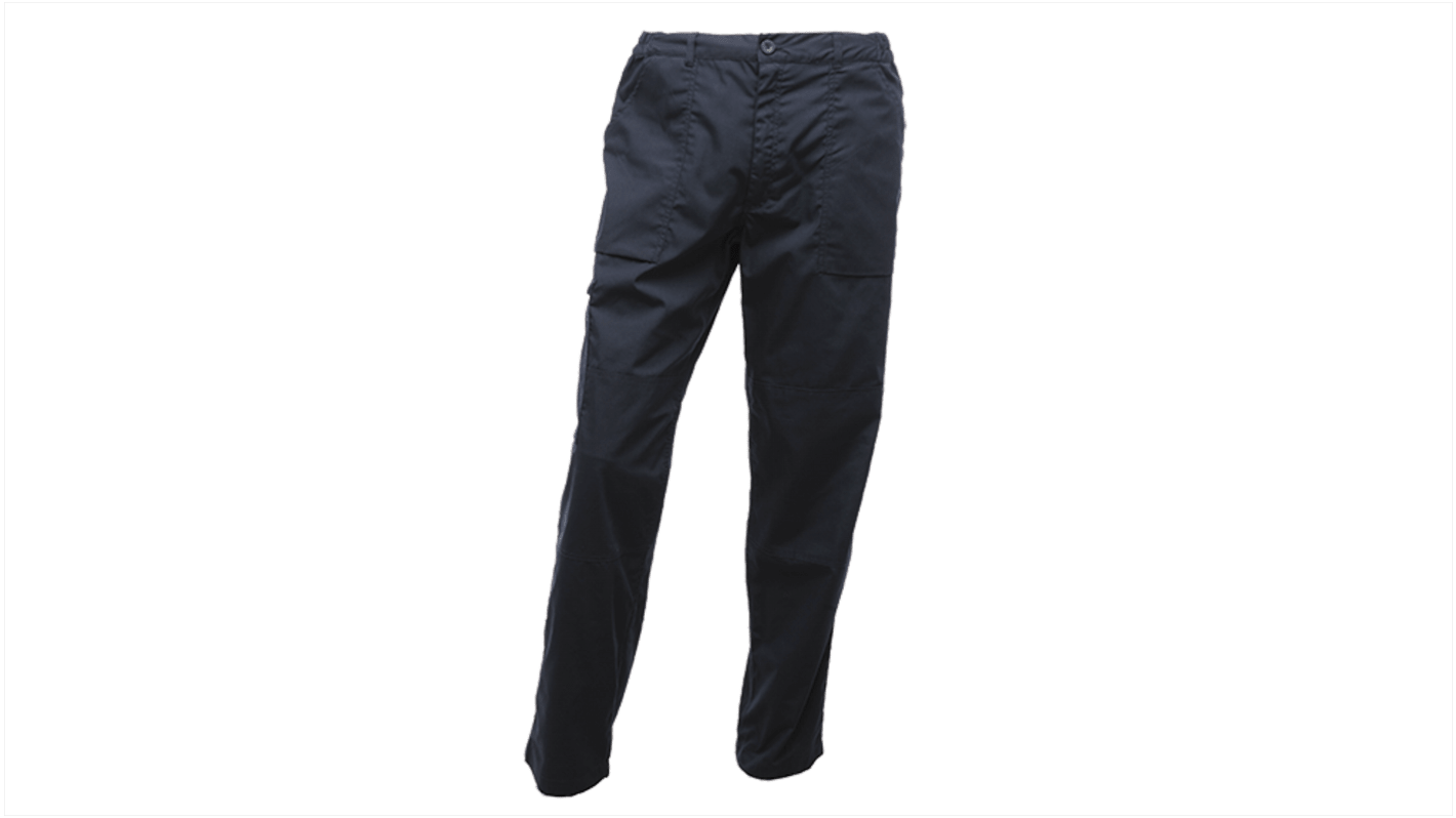 Pantaloni Action Blu Navy Cotone, poliestere per Donna vita 32poll', lunghezza 29poll Idrorepellente TRJ334 32poll