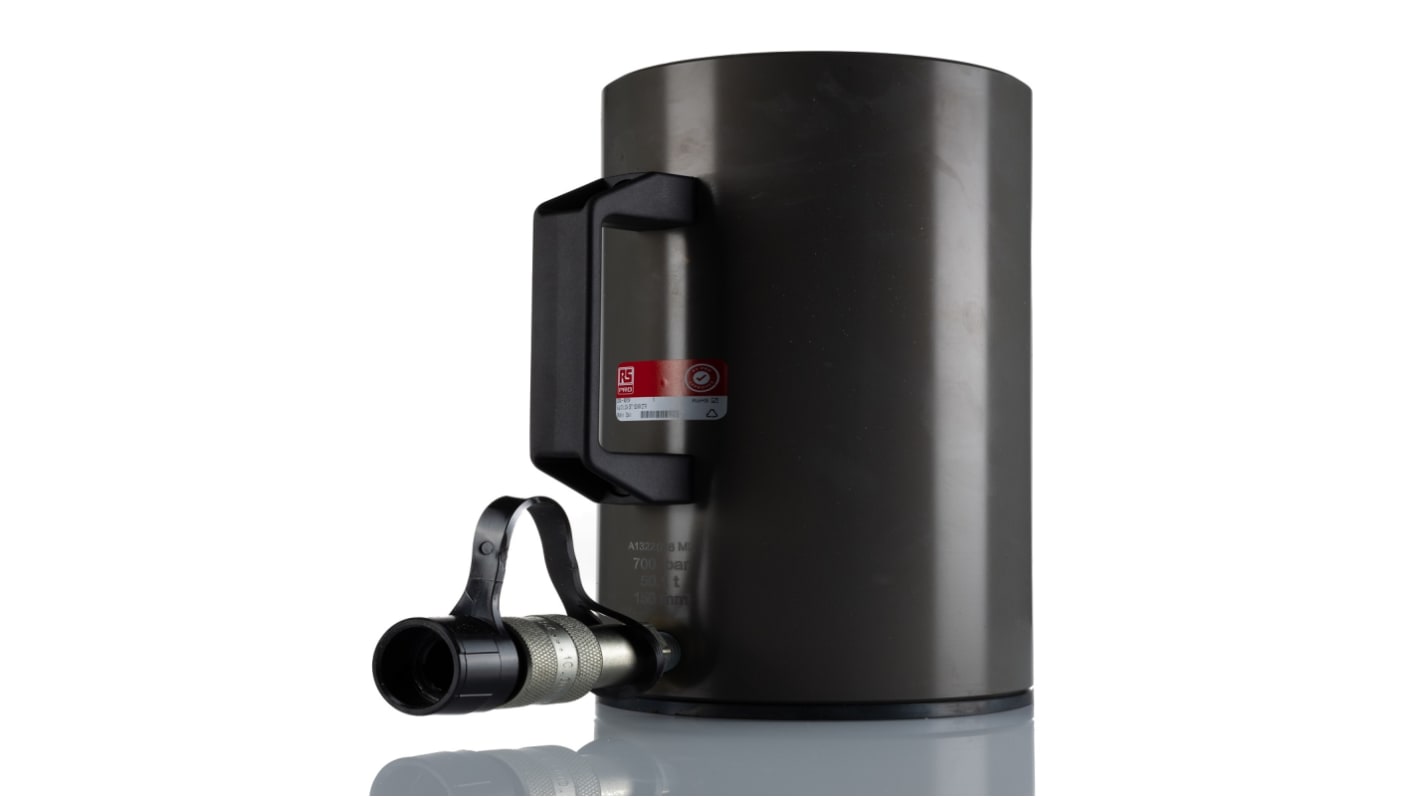 RS PRO Single, Portable General Purpose Hydraulic Cylinder, 50t, 150mm stroke