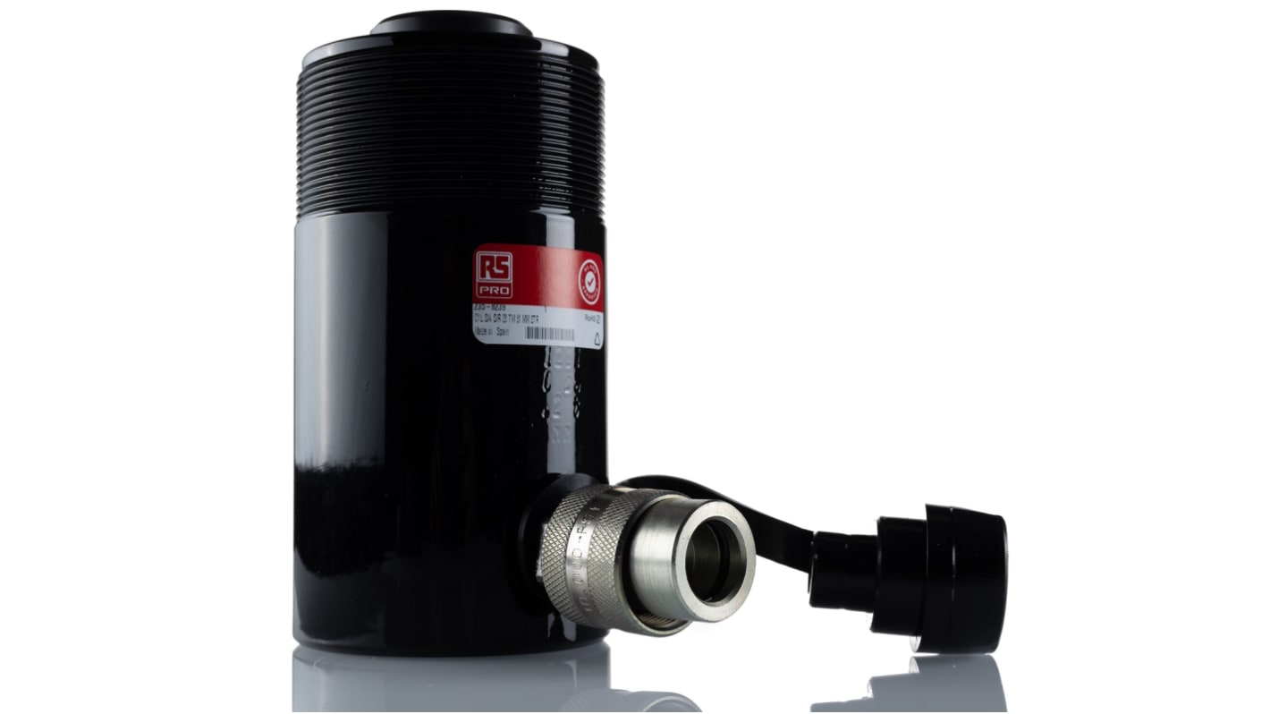 Vérin hydraulique à usage général RS PRO, 23t, 51mm