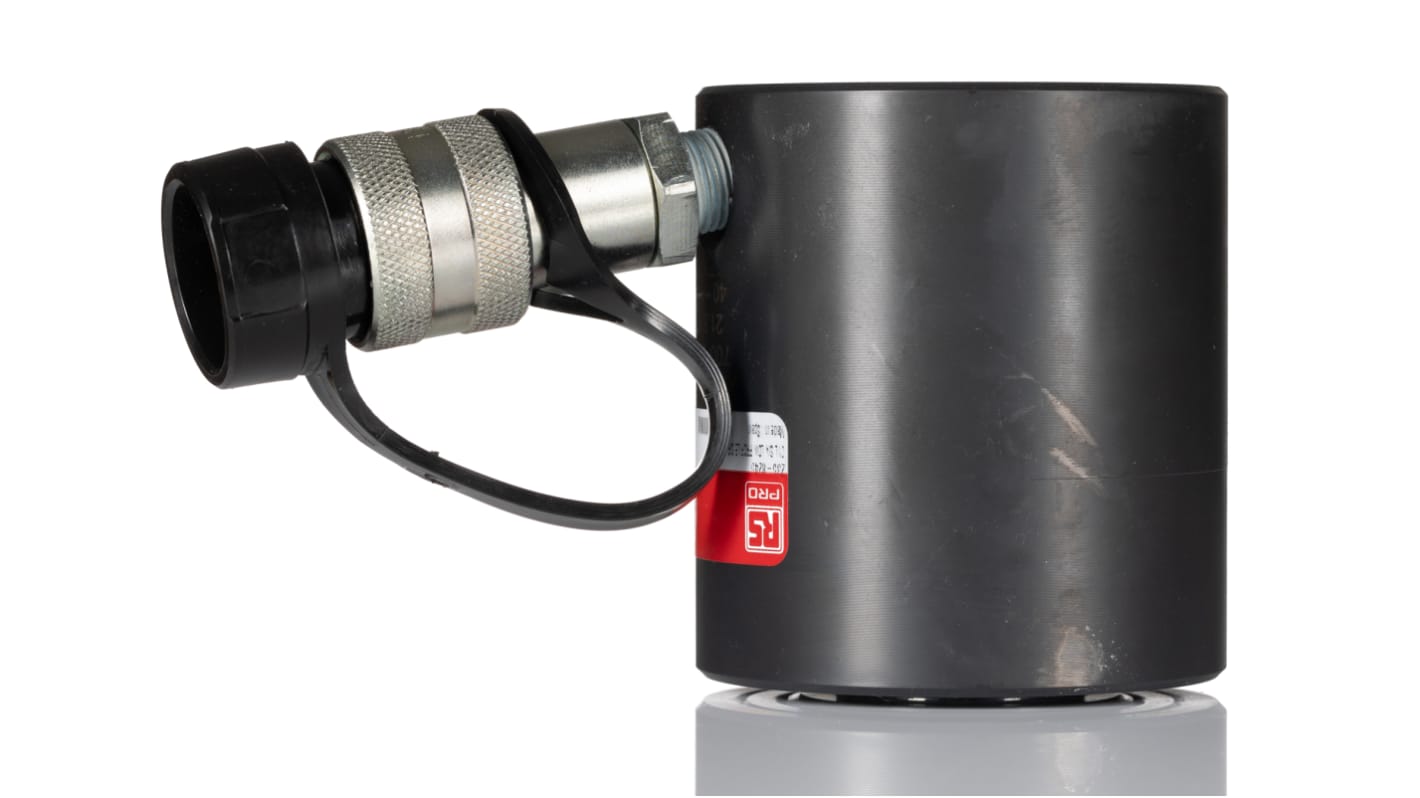 RS PRO Single, Portable Low Height Hydraulic Cylinder, 20t, 40mm stroke