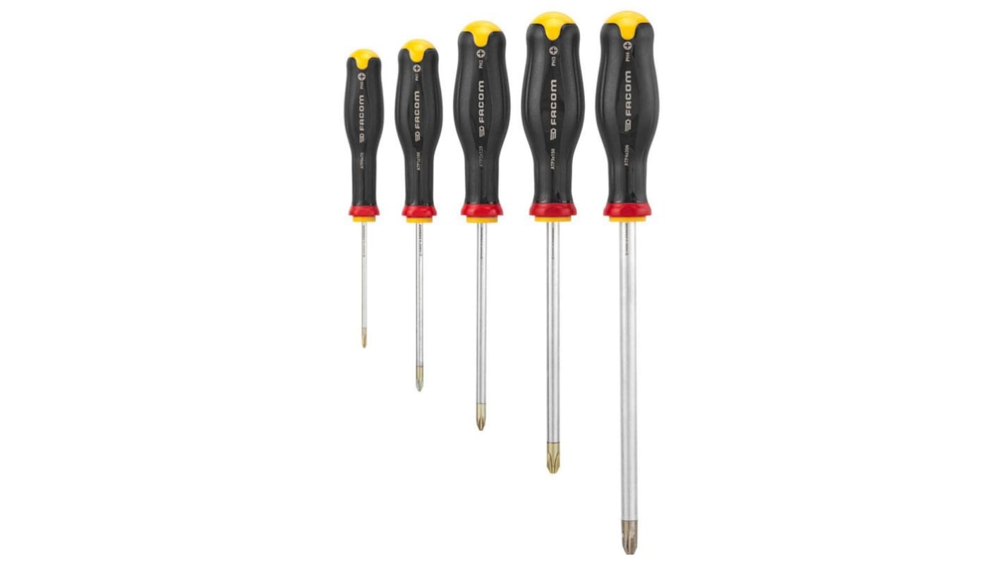 Facom Phillips Screwdriver Set, 5-Piece