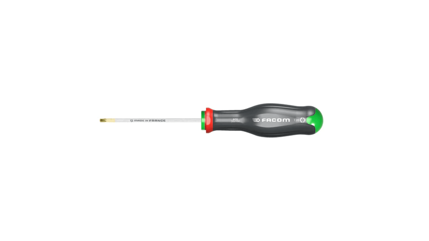 Facom Torx Screwdriver, T8 Tip, 50 mm Blade, 153 mm Overall