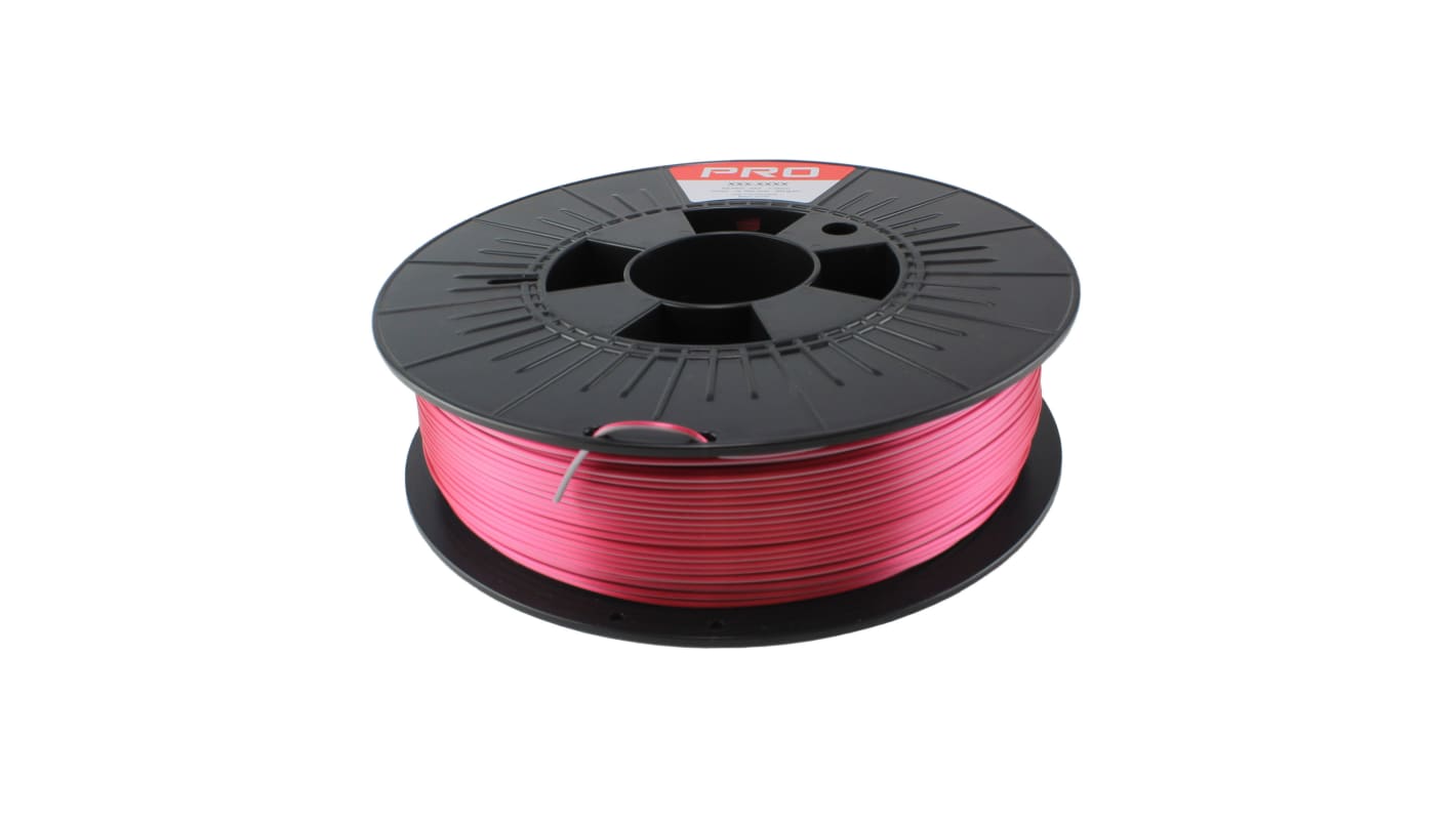 RS PRO 1.75mm Raspberry/sølv PLA Magic 3D printerfilament, 500g