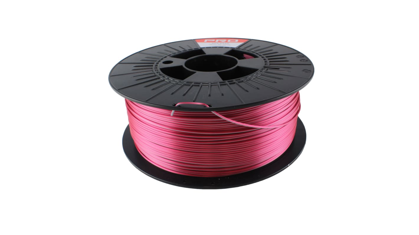 RS PRO PLA Magic 3D-Drucker Filament, Raspberry/Silber, 1.75mm, 1kg