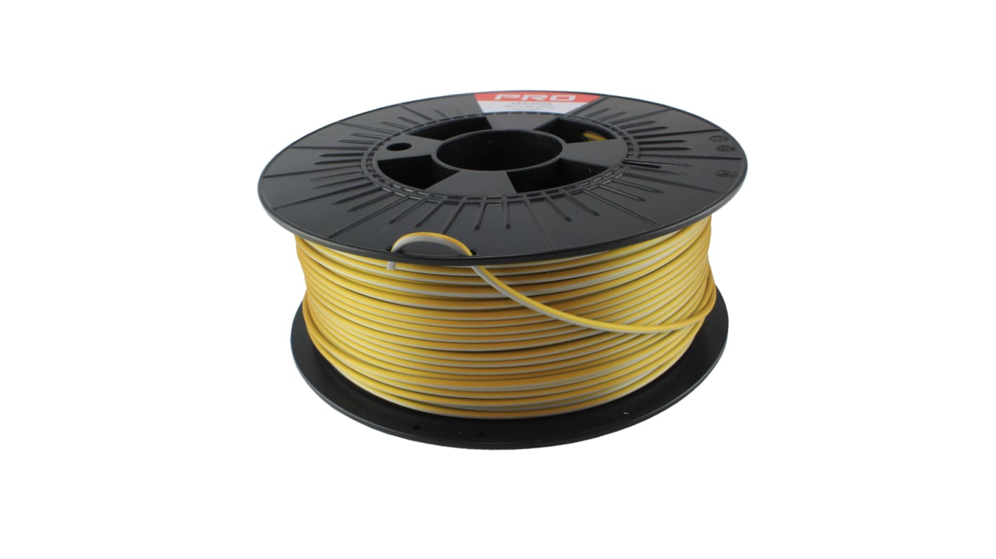 RS PRO 2.85mm Gold/Silver PLA Magic 3D Printer Filament, 1kg