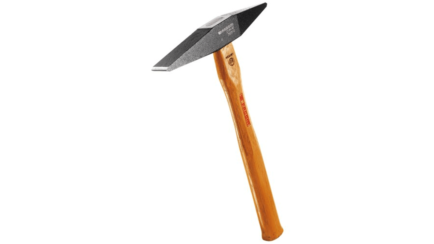 Facom Steel Welders Chipping Hammer with Hickory Wood Handle, 340g