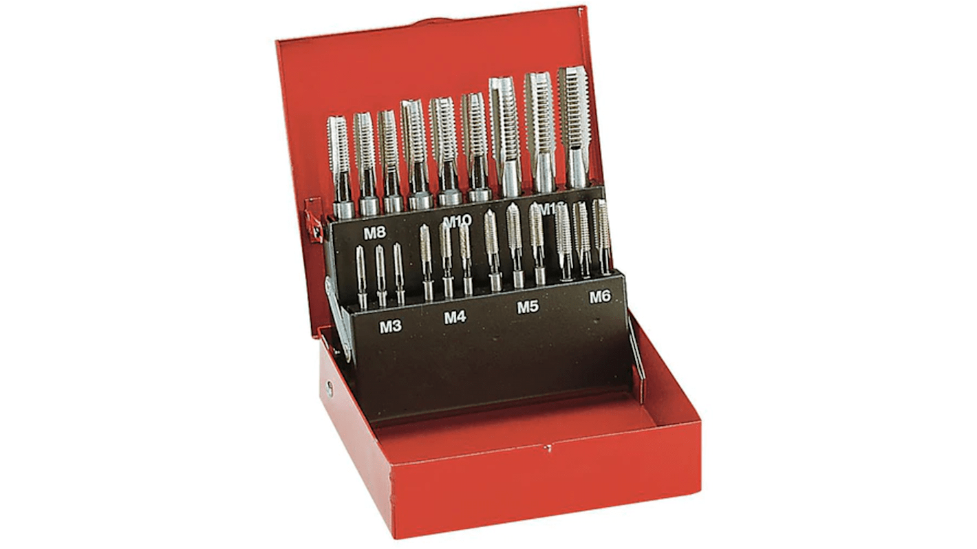 Facom Tap Set, M3, M4, M5, M6, M8, M10, M12 Thread, Metric Standard