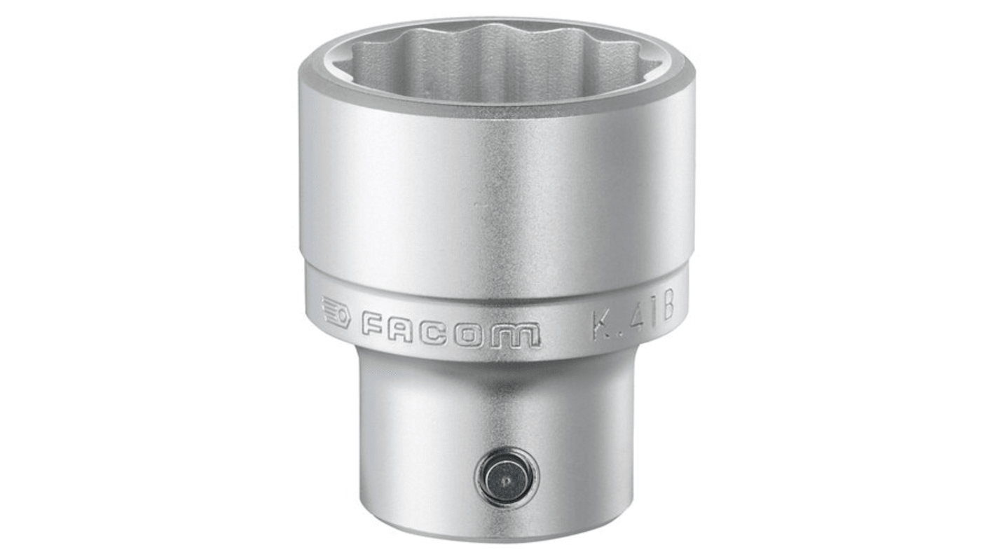 Facom 3/4 in Drive 41mm Standard Socket, 12 point, 66.9 mm Overall Length