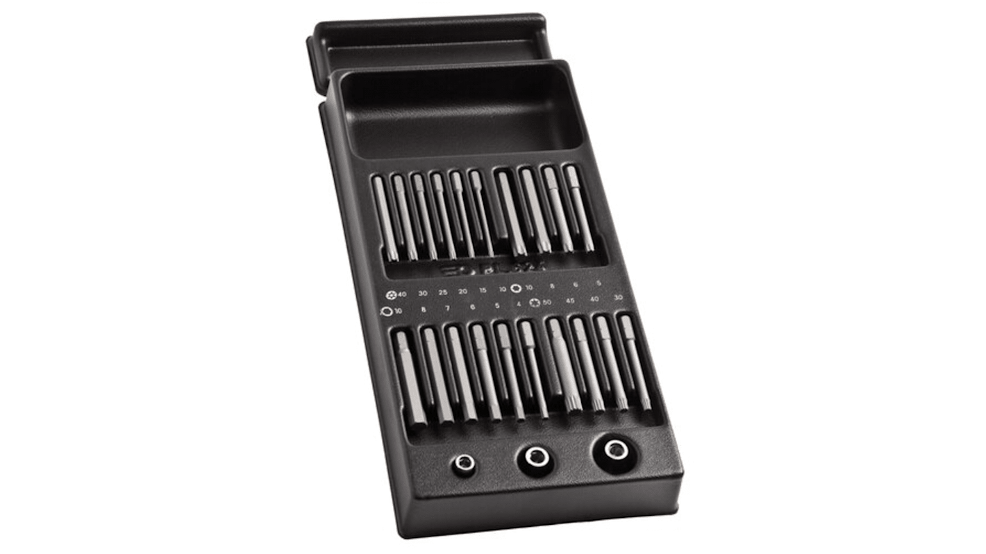 Facom Screwdriver Bit 20 Pieces, Hexagon, Torx
