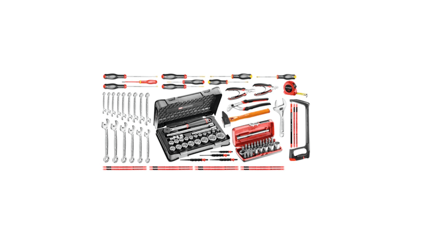 Facom 96 Piece Industrial Maintenance Tools Tool Kit with Box