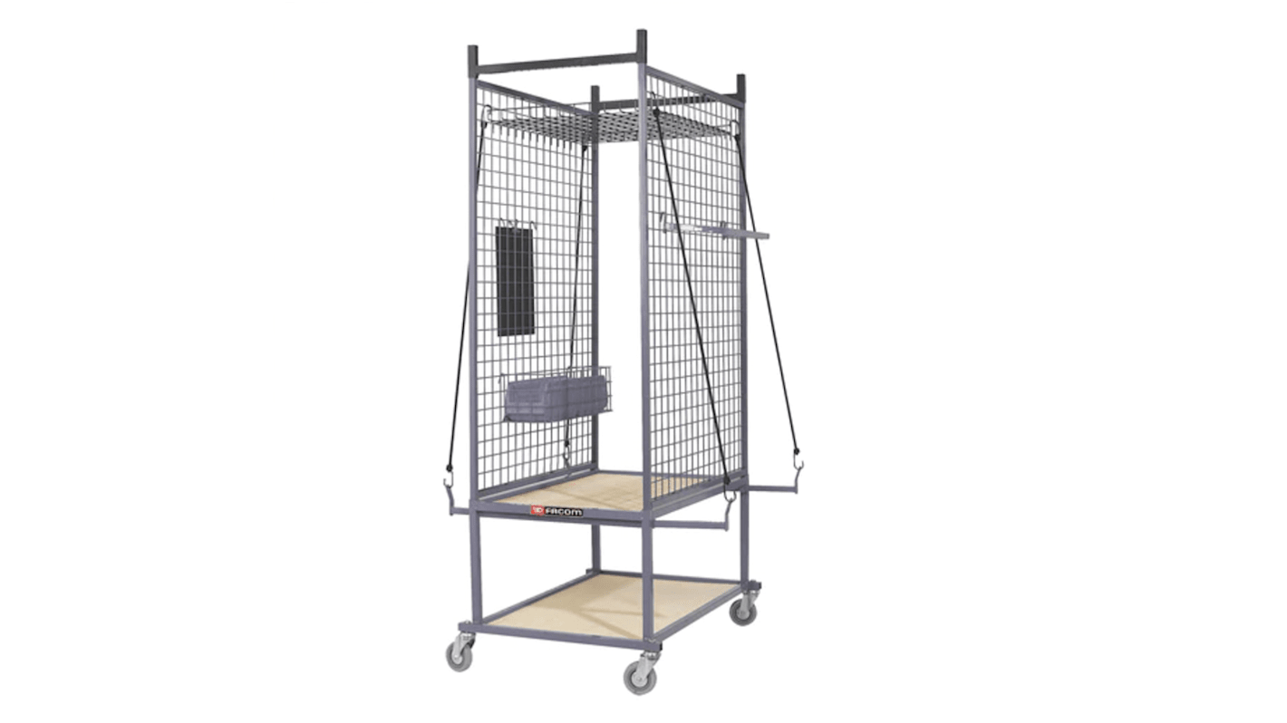 Facom Component Shelf Trolley, 90 x 60 x 190mm, 150kg Load