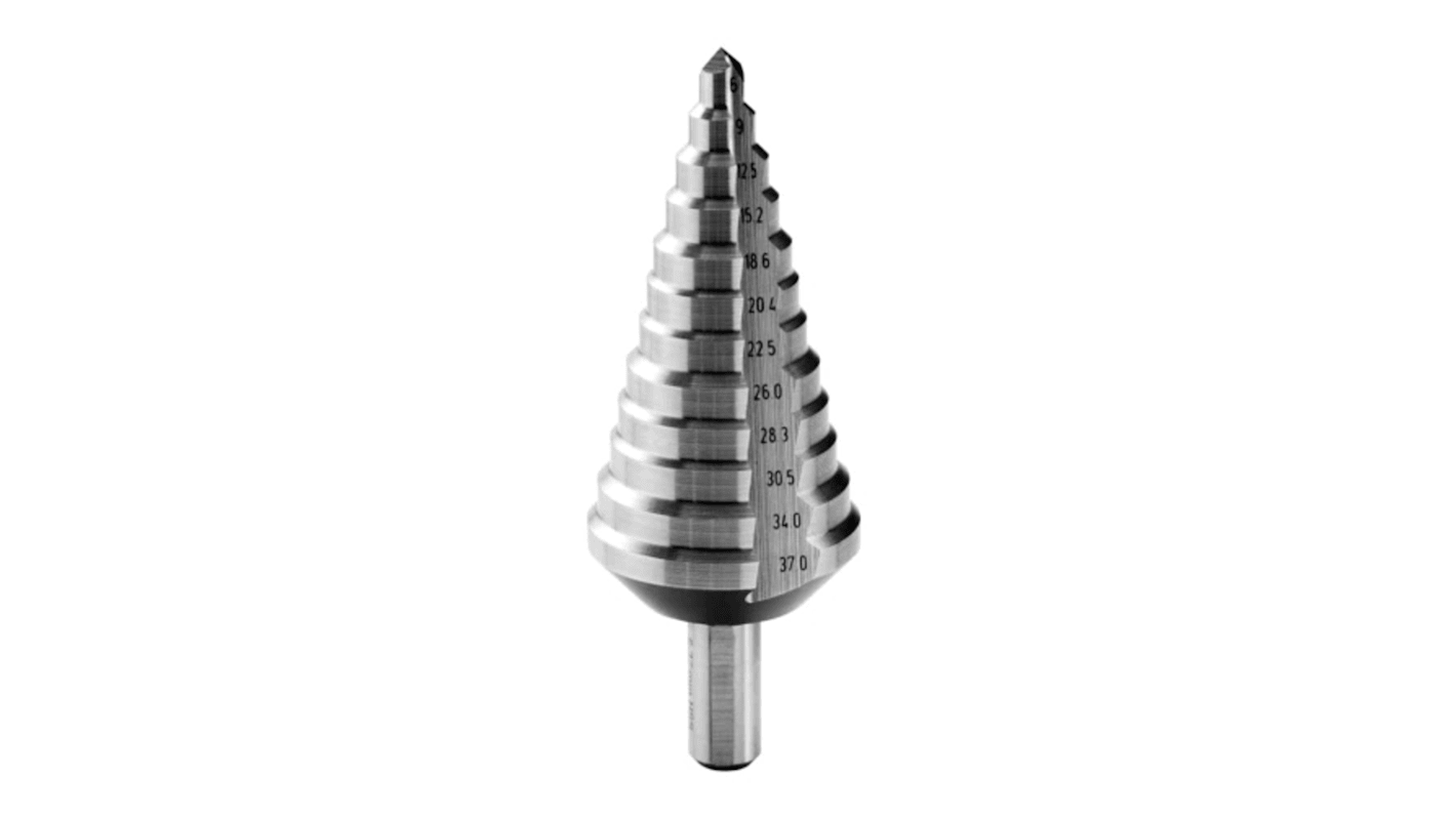 Broca escalonada Facom, 6mm a 37mm, de 12 escalones
