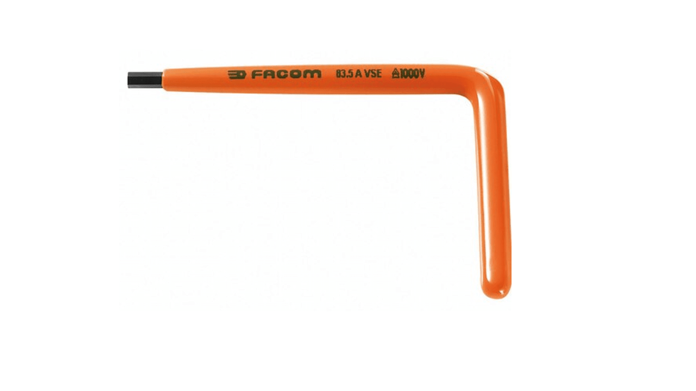 Facom L Shape Metric Hex Key, 5mm