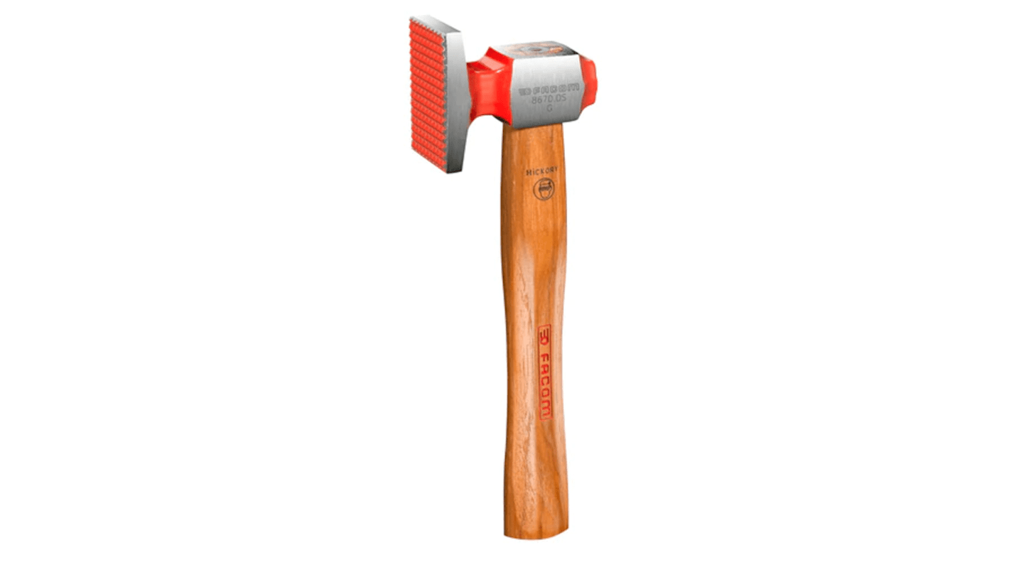 Martello Facom, peso 310g, manico in Legno di noce, lunghezza 295 mm