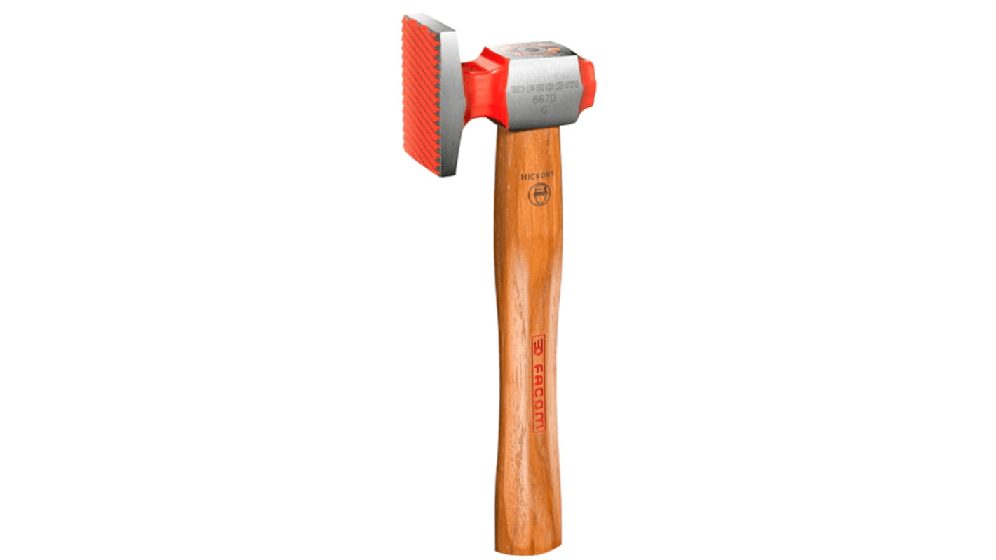 Facom Flat Dresser with Hickory Wood Handle, 310g