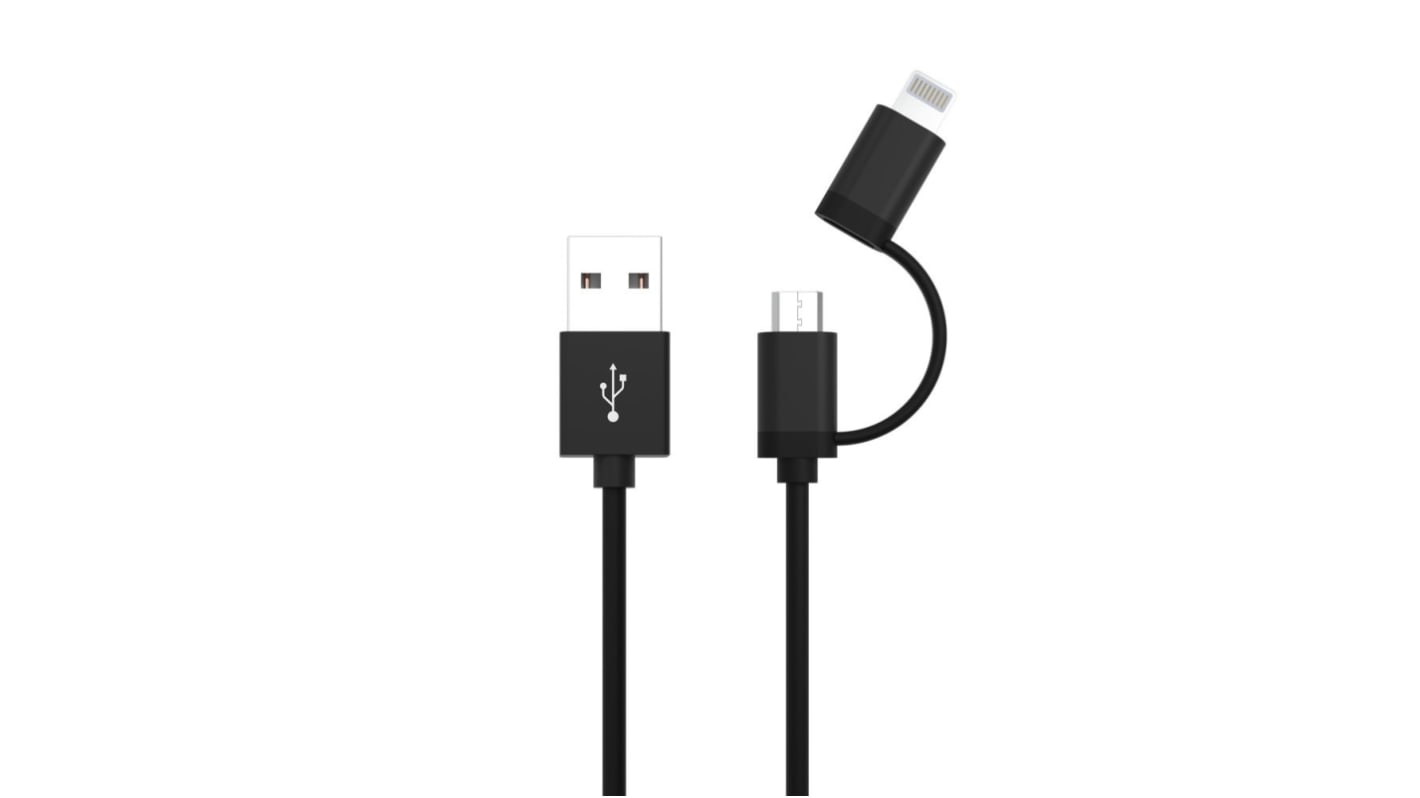 Ansmann , Male USB A to Lightning, Micro USB B, USB C, 480Mbps, 1.2m