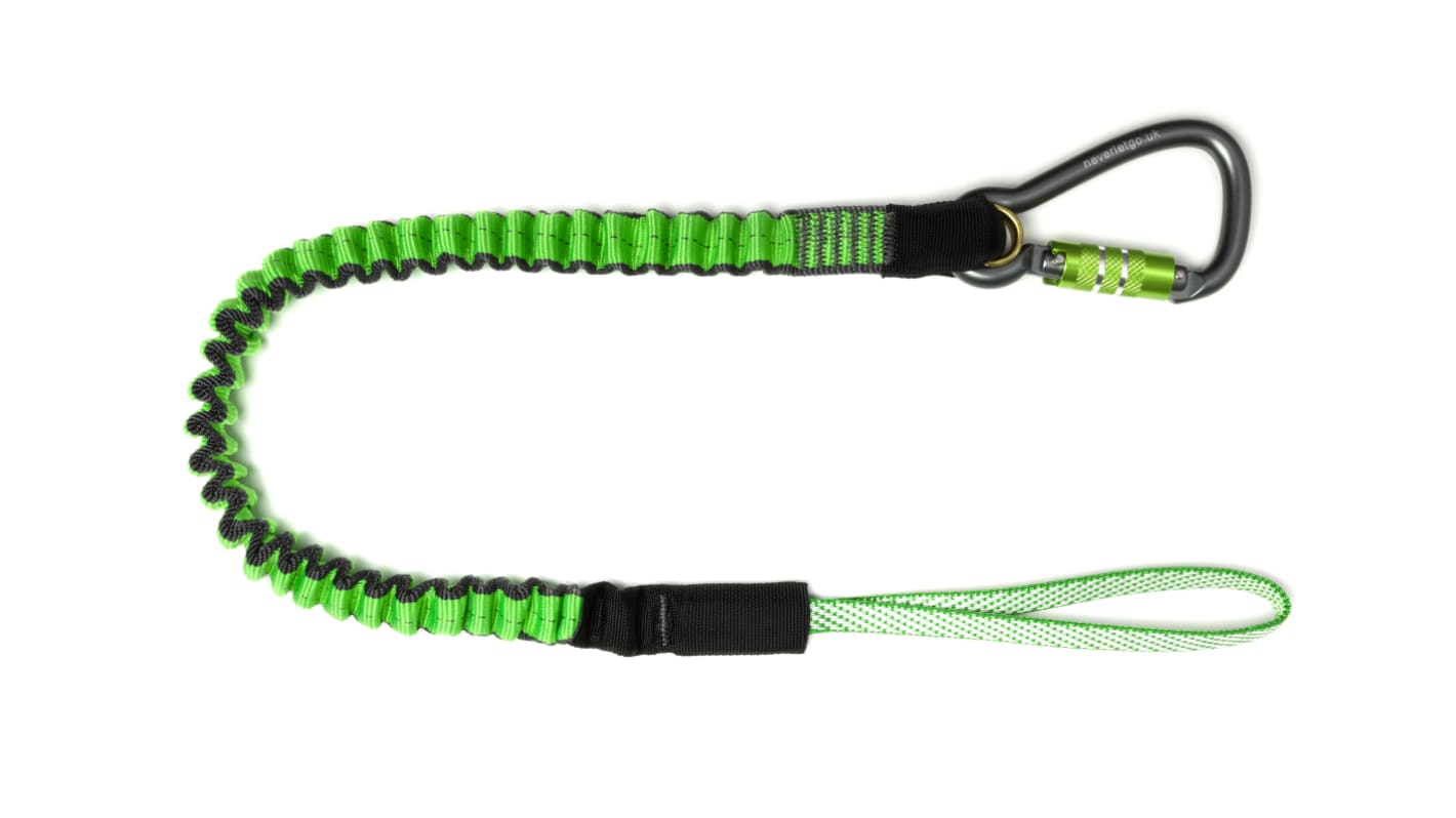 Never Let Go 80cm to130cm Polyester Webbing/Aluminium Tool Lanyard Lanyard, 18kg Capacity