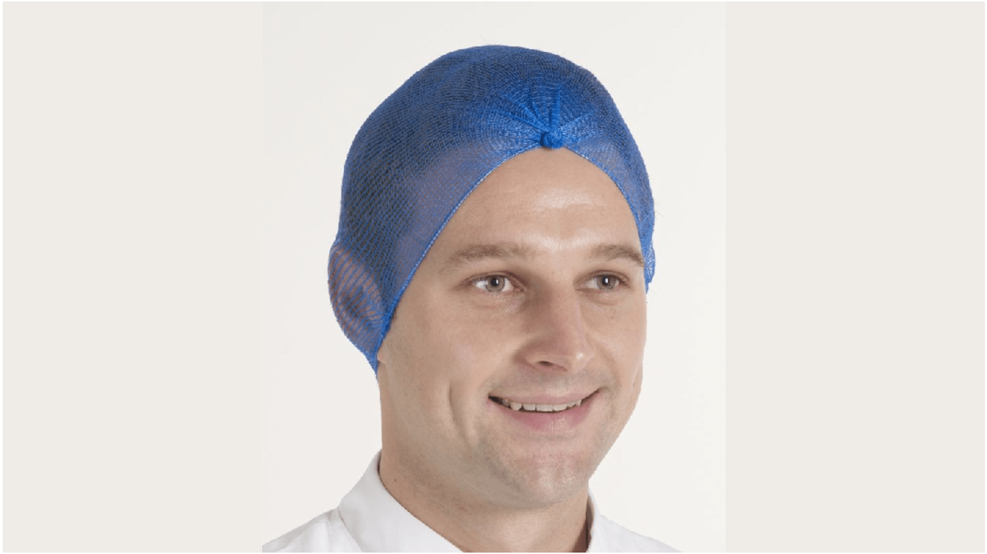 Hairtite Polypropylen Einweg Haarnetz, Blau Einheitsgröße