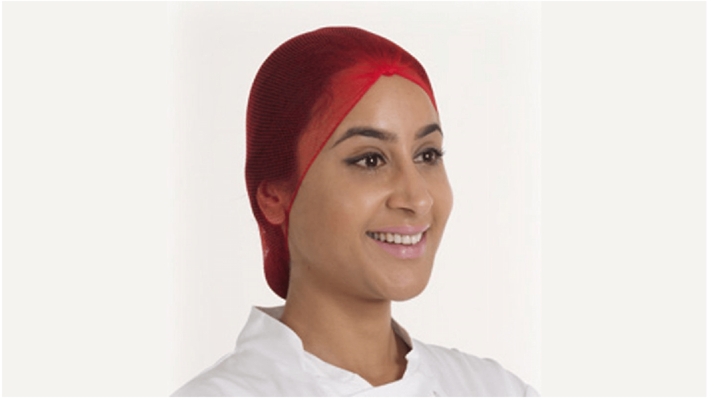 Hairtite Green Disposable Hair Net for Food Industry Use, One-Size, Hair Net Type, Non-Metal Detectable