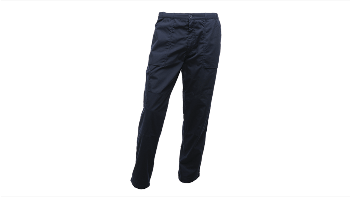 Regatta Professional Men's Lined Action Trousers Navy Men's Polycotton Water Repellent Action Trousers 32in