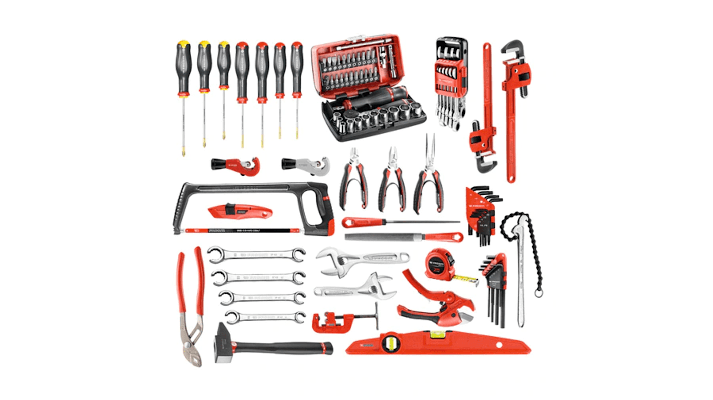 Facom 94 Piece Plumber Tool Set Tool Kit with Foam Inlay