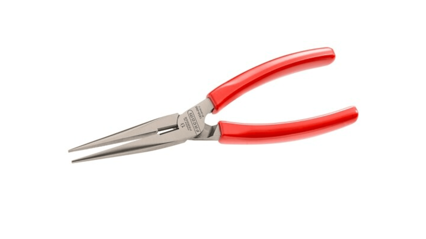 Facom Long Nose Pliers, 200 mm Overall, Straight Tip