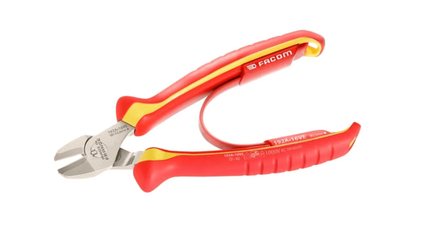 Facom 192A.16VE VDE/1000V Insulated Diagonal Cutter