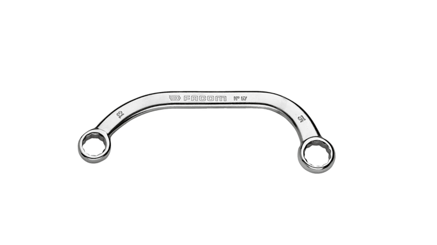 Facom Ring Spanner, 13mm, Metric, Double Ended, 166 mm Overall