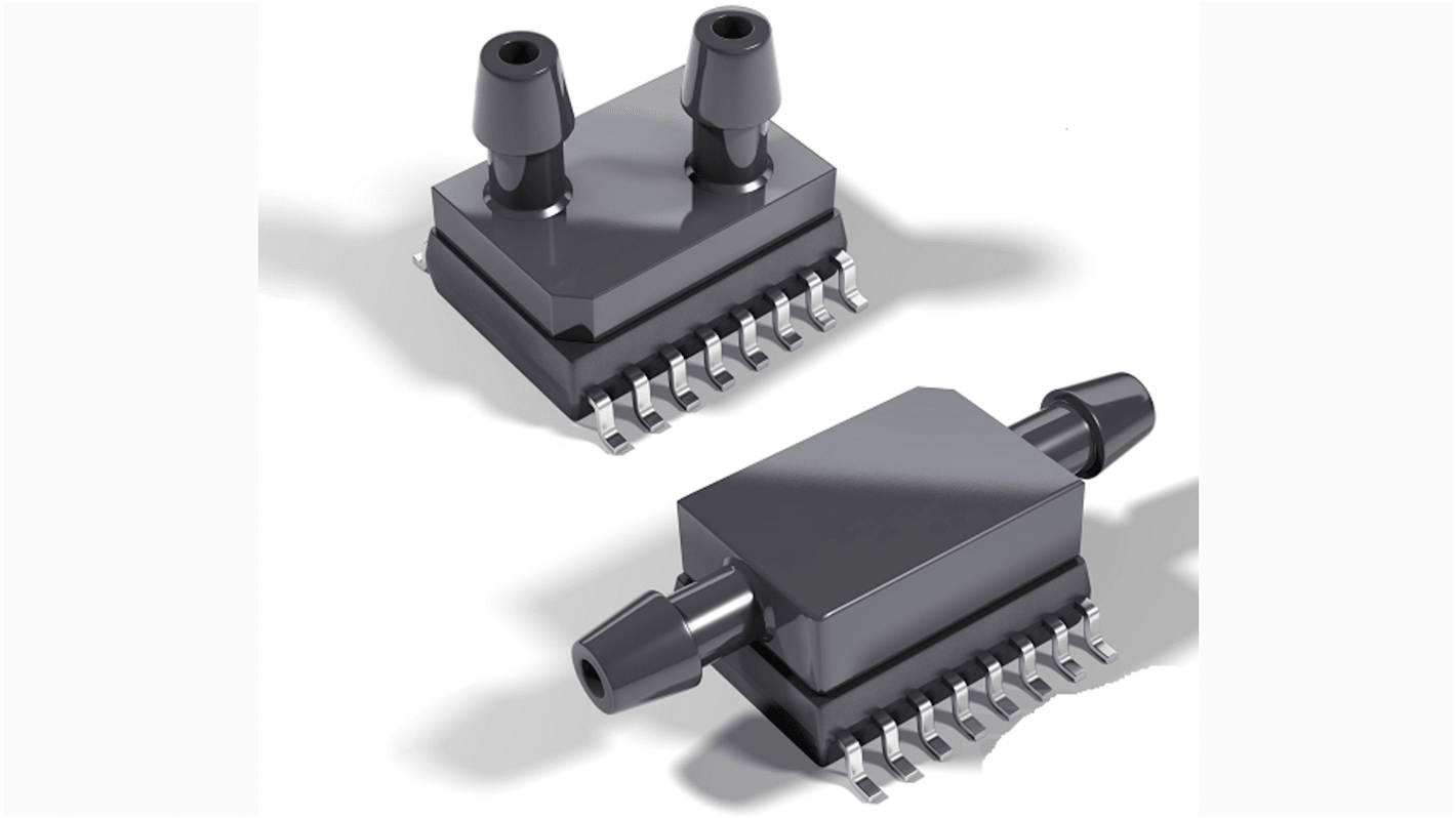 TE Connectivity Gauge Pressure Sensor, 300Pa Operating Max, Surface Mount, 16-Pin, 0.07bar Overload Max, SOIC-16