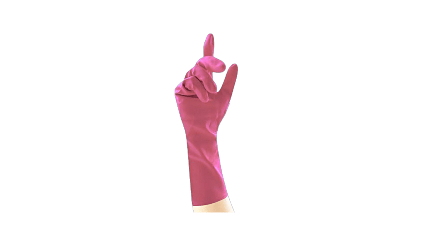 G941S XL Unigloves Pink Latex Oil Resistant Work Gloves Size 10 RS