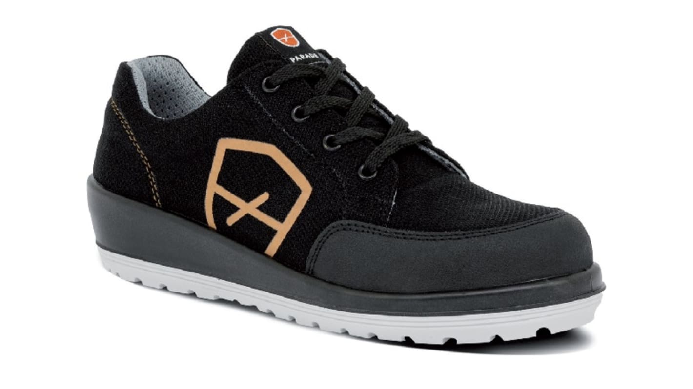 Parade Damen Sicherheitshalbschuhe Schwarz, mit Zehen-Schutzkappe EN 20345 S1P, Größe 42 / UK 8