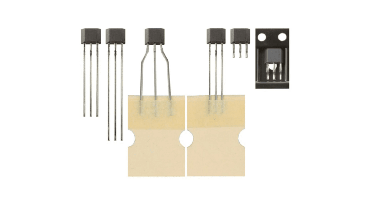 Honeywell Through Hole Hall Effect Sensor, TO-92, 3-Pin