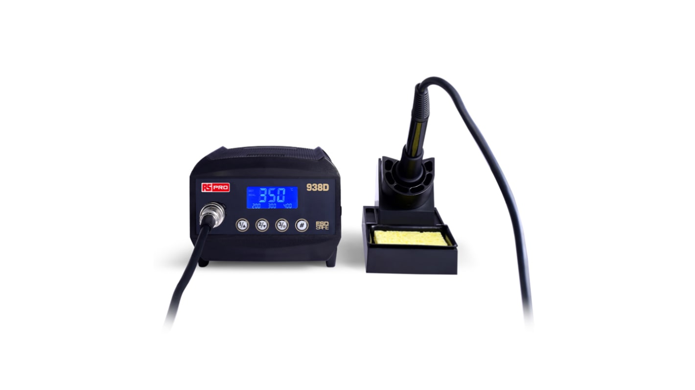 RS PRO Soldering Station 60W, 240V ac 150 → 450°C