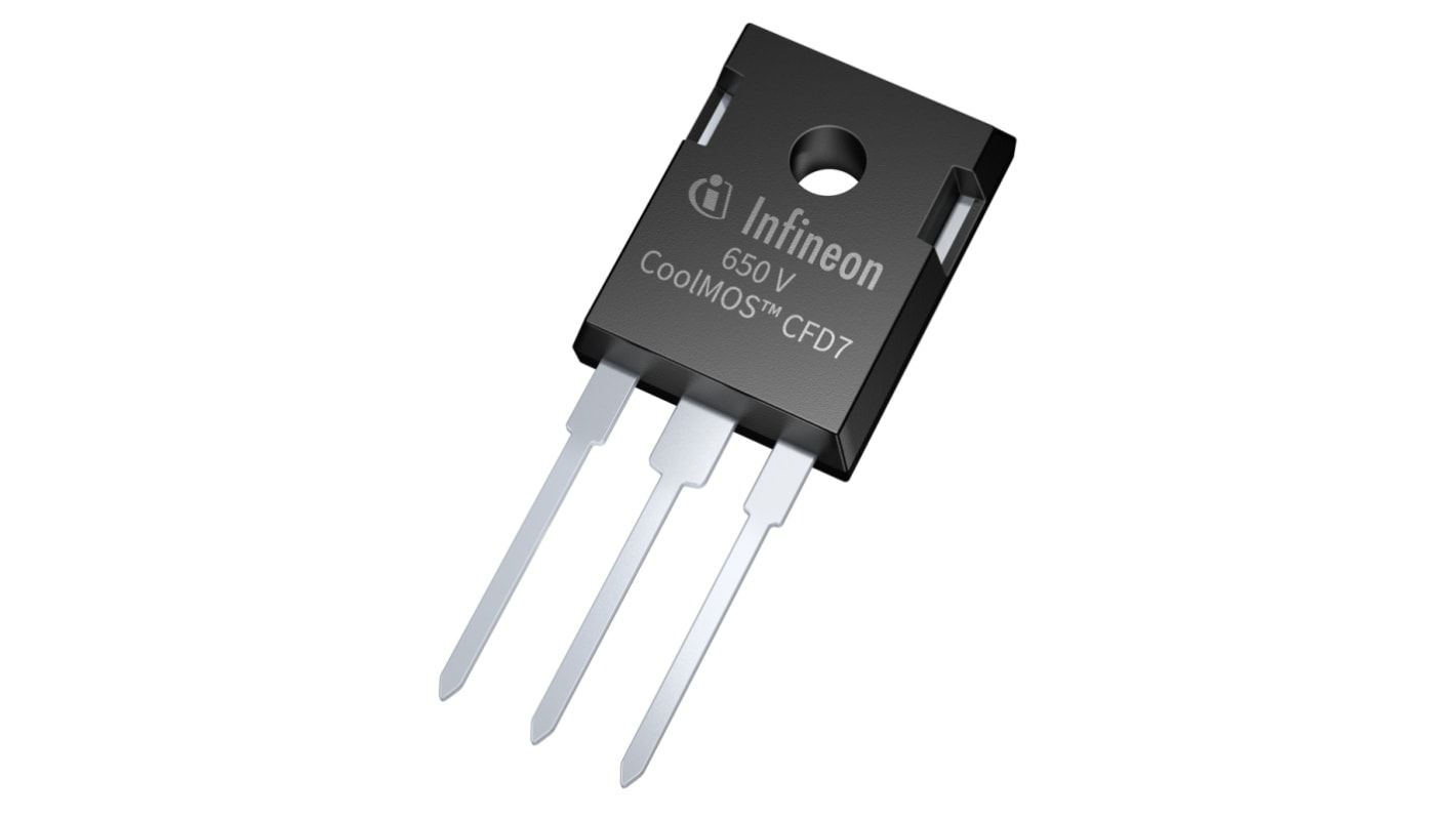 MOSFET Infineon, canale N, 0,9 Ω, 25 A, TO-247, Su foro