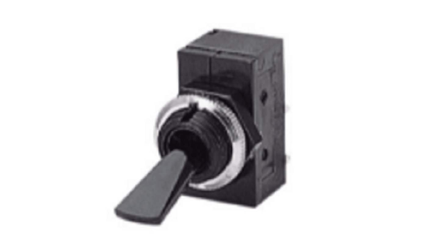 Bulgin Toggle Switch, Panel Mount, On-Off, SPST