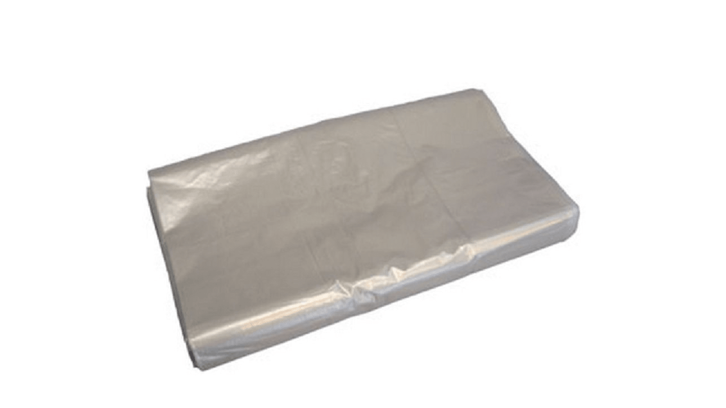 Cromwell Polythene Clear LLDPE Bin Bag, 90L Capacity, 0.03mm Thickness, 100 per Package