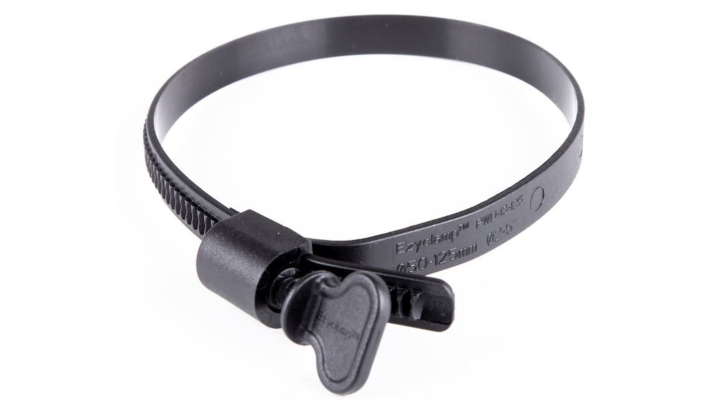 Ezyclamp Nylon Hose Clamp, 75 → 150mm ID