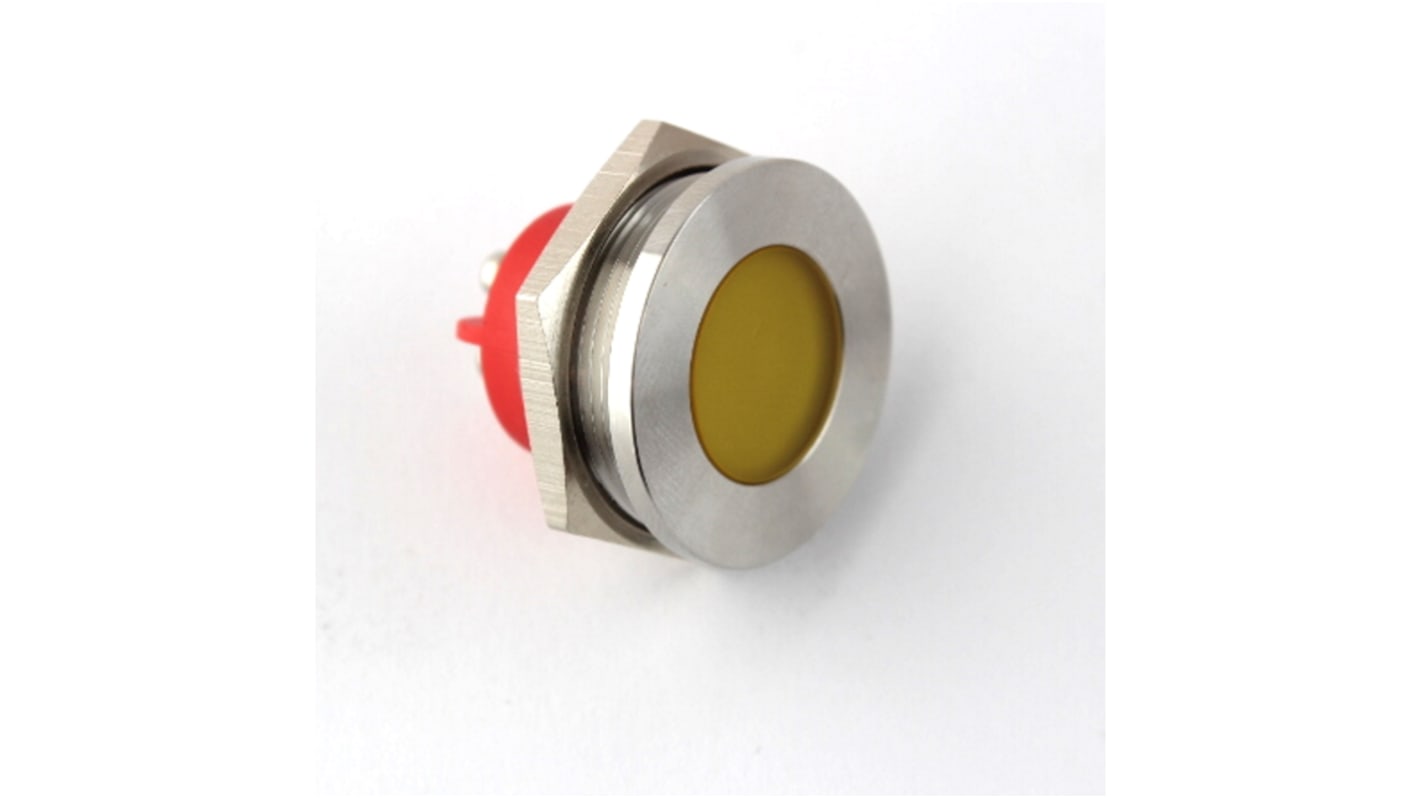 CML Innovative Technologies PL25 Series Green Panel Mount Indicator, 24V, 25mm Mounting Hole Size, Screw Terminal