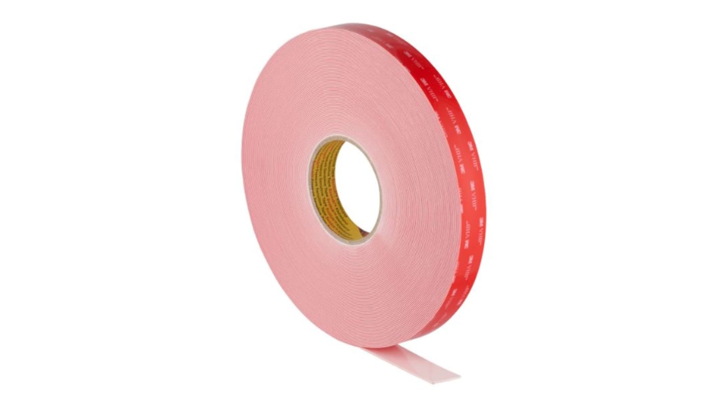 3M LSE-110WF, VHB White Foam Tape, 12.0mm x 33.0m, 0.60mm Thick