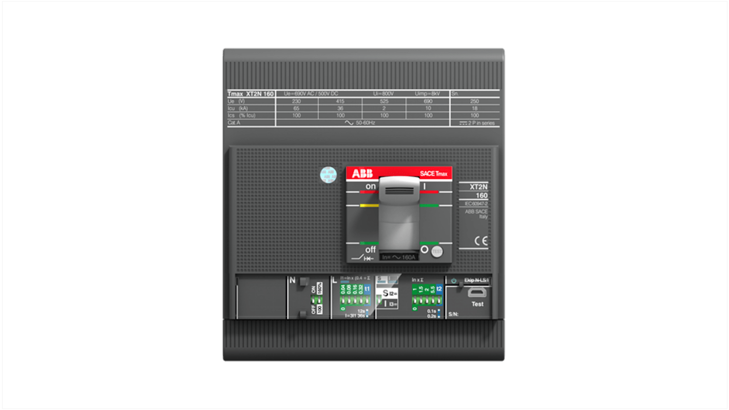 ABB Tmax XT 1SDA06, Leistungsschalter MCCB 4-polig, 25A, Fest