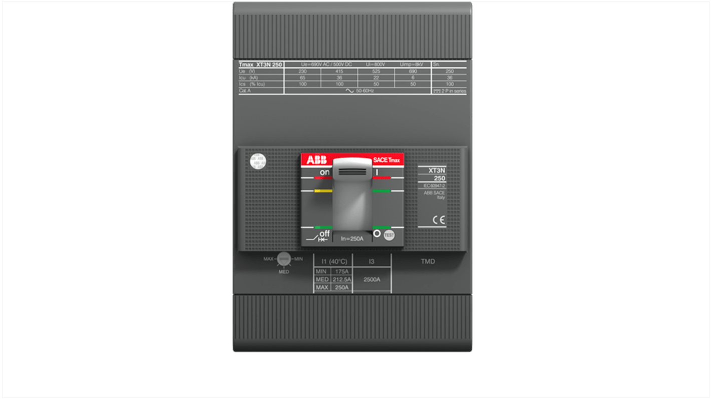 ABB MCCB塑壳断路器, 63A, 3极, 1SDA06系列